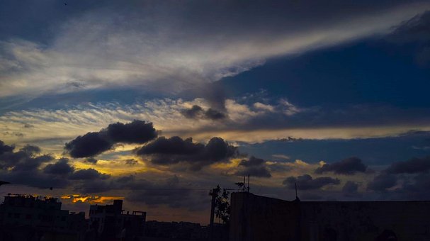 Pôr Do Sol, Céu, Nuvem - Céu, Cloudscape