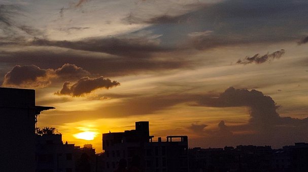 Pôr Do Sol, Céu, Nuvem - Céu, Cloudscape