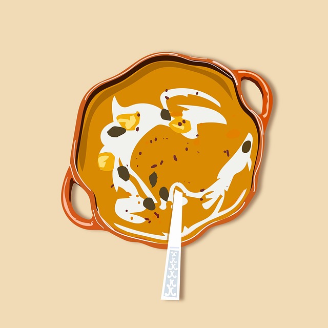 Free pumpkin soup food illustration