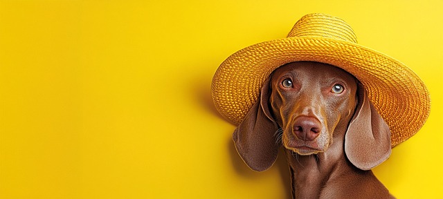 Free ai generated dog hat illustration