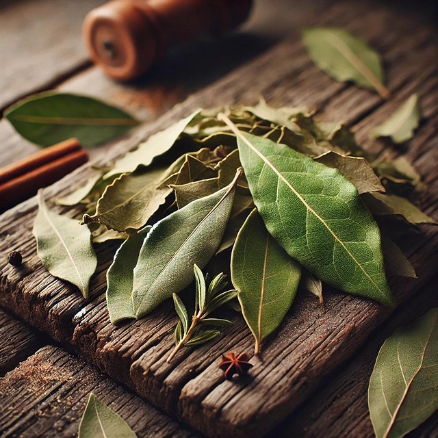 Free ai generated bay leaves dried illustration