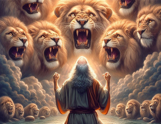 Free ai generated daniel lions illustration