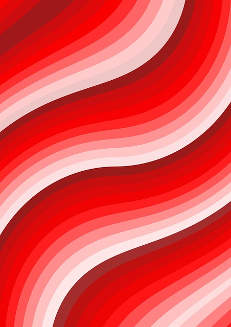 Free waves flow fluid illustration