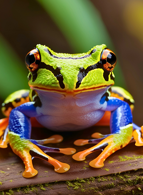 Free ai generated poison dart frog amphibian illustration