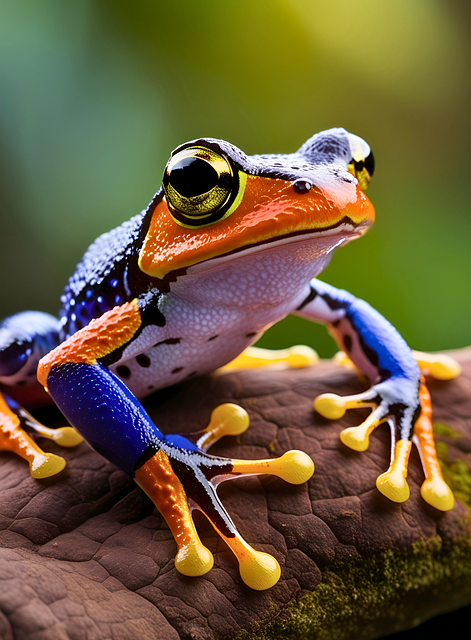 Free ai generated poison dart frog amphibian illustration