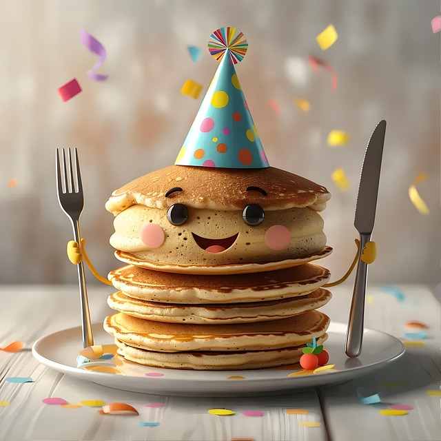 Free ai generated pancakes dessert illustration