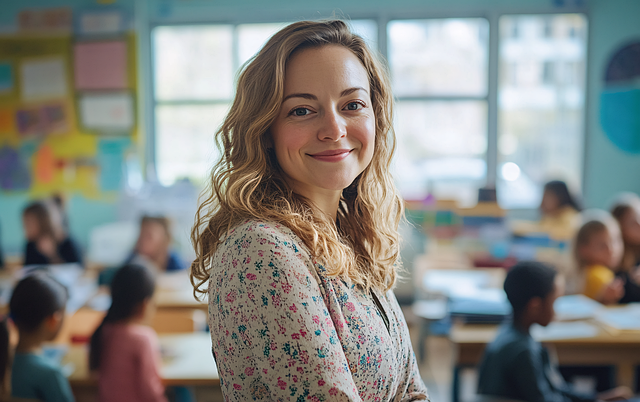 Free ai generated woman teacher illustration