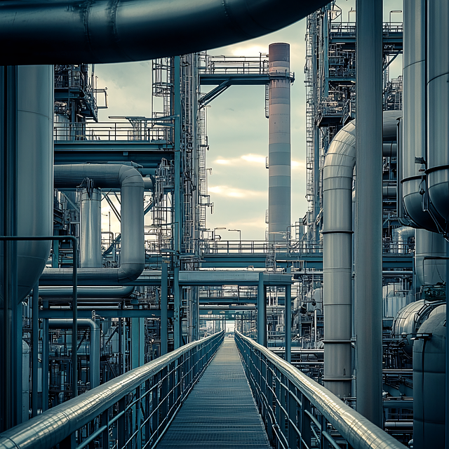 Free ai generated pipes industrial illustration