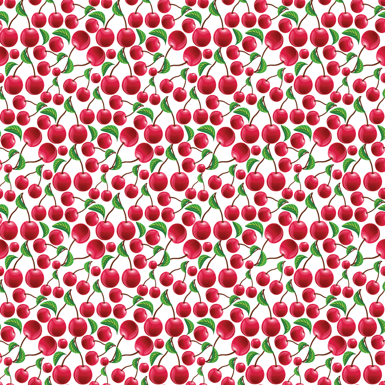 Download free HD stock image of Cherries Pattern Free cherries pattern seamless illustration