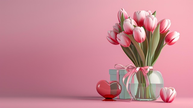 Tulpe, Strauß, Blume, Frühling, Rosa