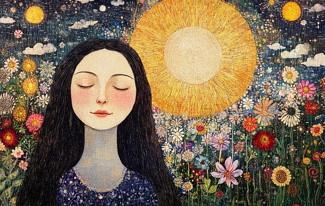 Free ai generated woman face illustration