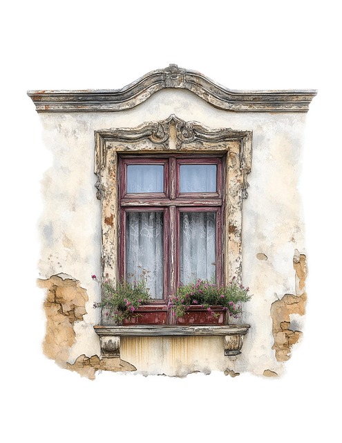 Free building window wall illustration