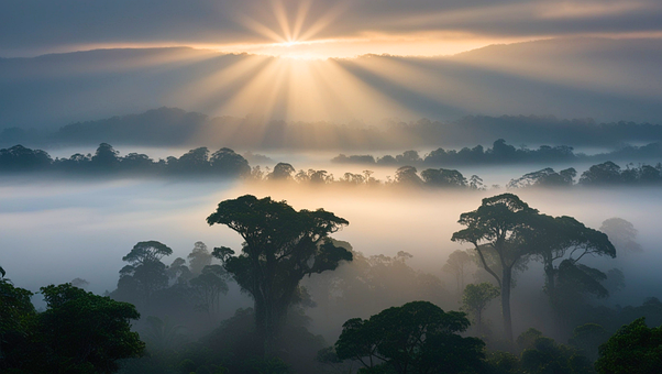 De Nevel, Mist, Ochtend, Licht, Stralen