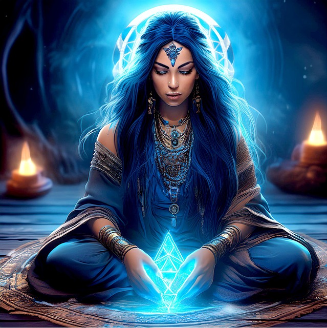 Free ai generated fortune teller crystal ball illustration
