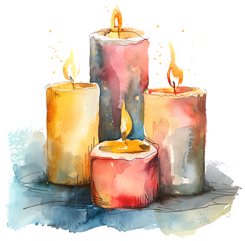 Free Ai Generated Candles illustration and picture