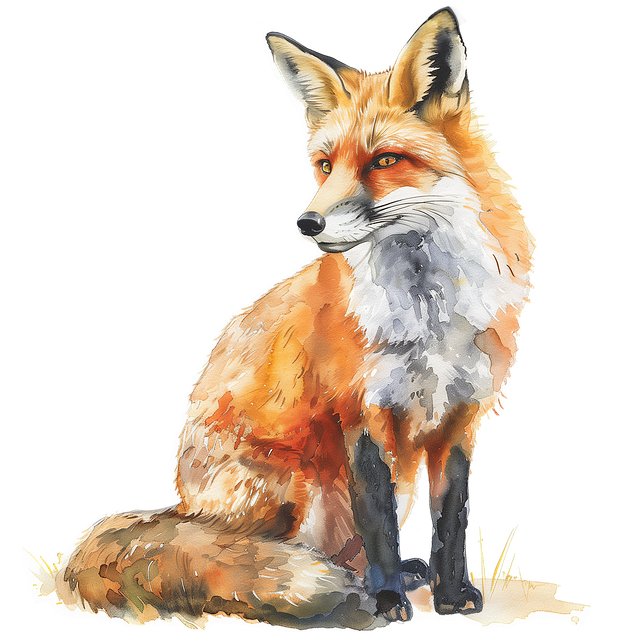 Free Ai Generated Fox illustration and picture