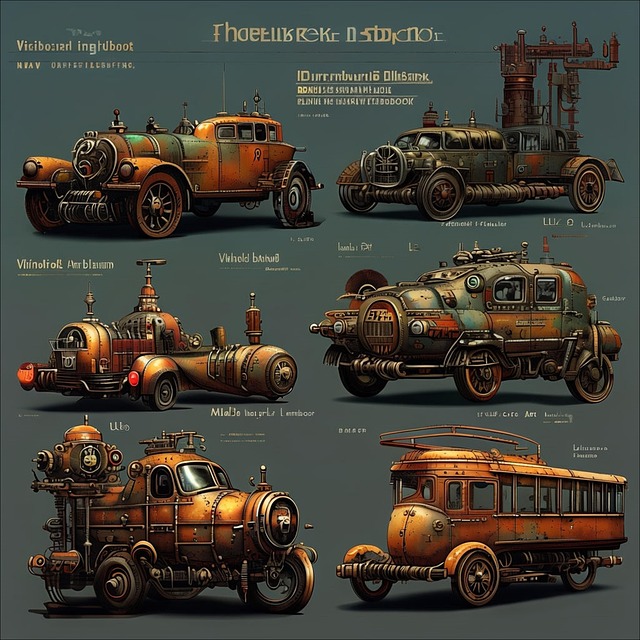 Free ai generated antique car vehicle illustration