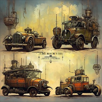Free Dieselpunk Steampunk illustration and picture