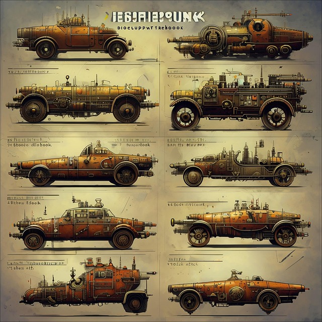 Free ai generated antique car vehicle illustration