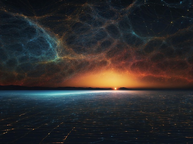 Free ai generated universe network illustration