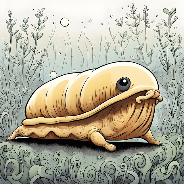 Free ai generated slug snail illustration