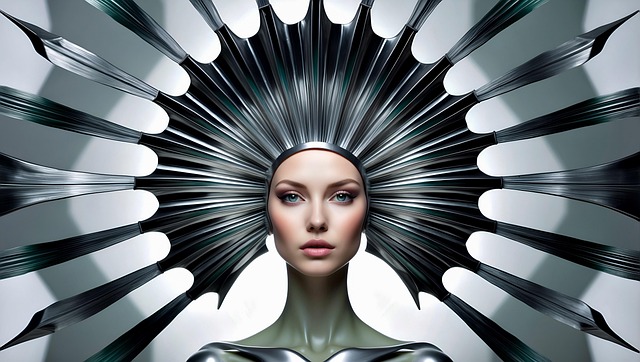 Free ai generated woman headdress illustration