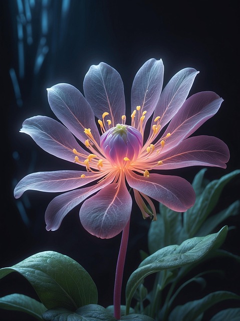 Free ai generated flower mystic illustration