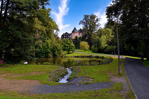 Schlosspark, Laubach, Natur