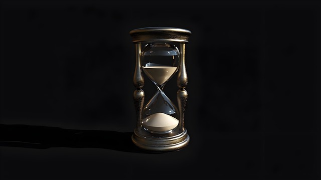 Free ai generated hourglass time illustration