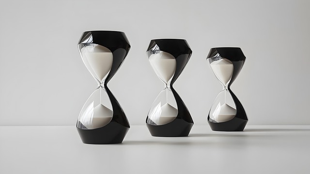 Free ai generated hourglass time illustration