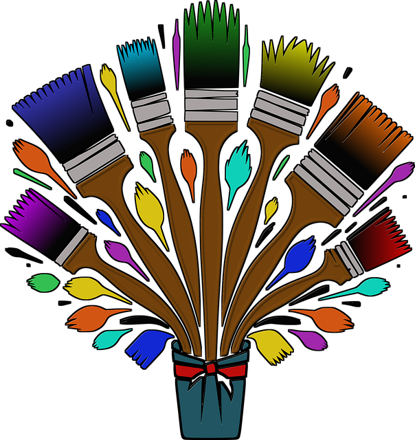 Free Paint Brushes Art Supplies vector and picture