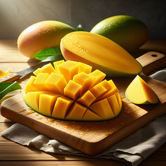 Free Ai Generated Mangoes illustration and picture