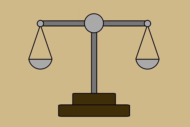Free law justice scales illustration