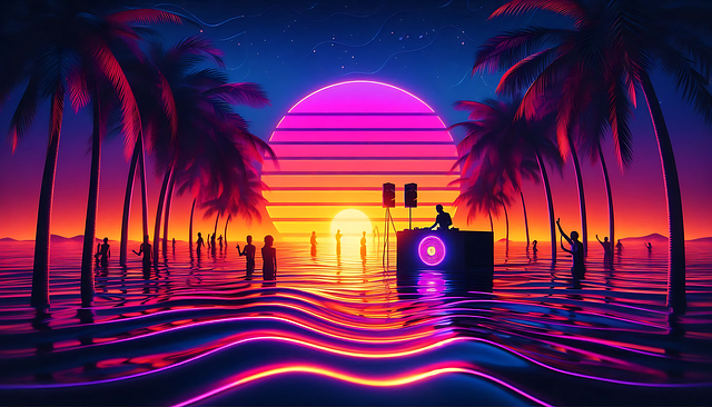 Download free HD stock image of Ai Generated Sunset Free ai generated sunset sea illustration