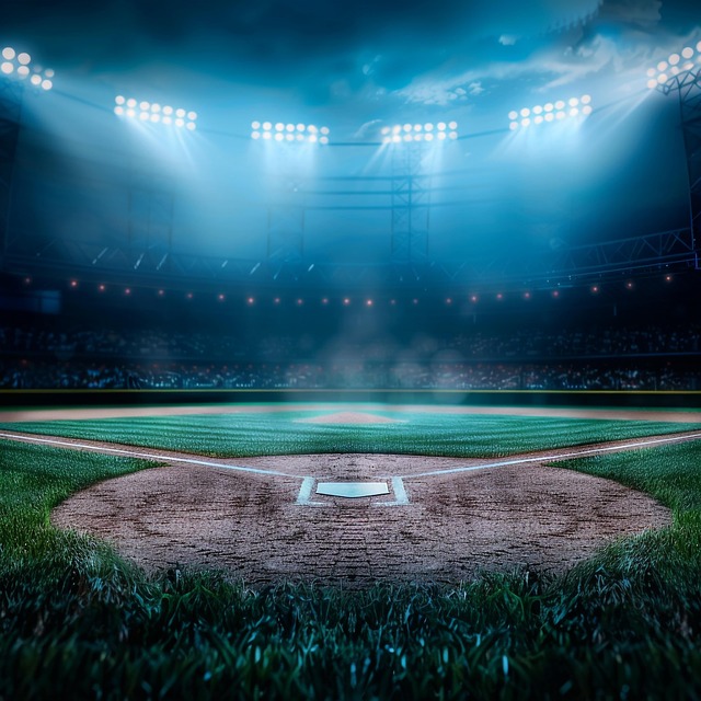 Ai Generiert, Baseball, Gericht, Feld