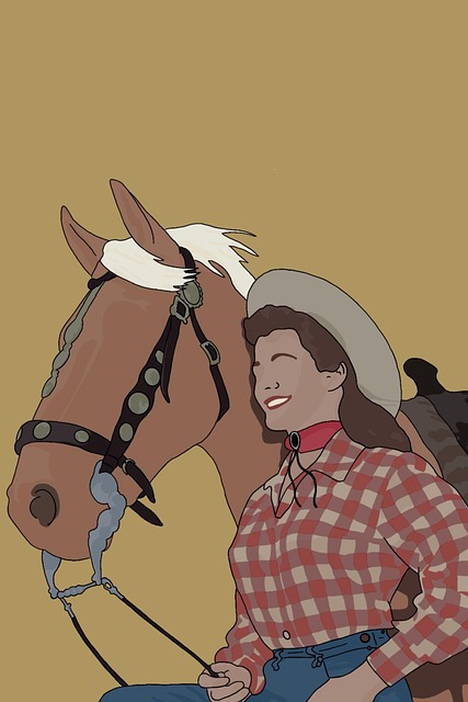 Free Cowgirl Vintage illustration and picture