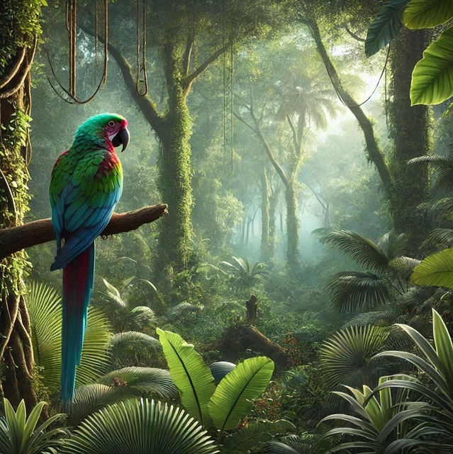 Free Ai Generated Parrot illustration and picture