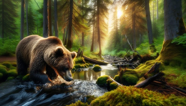 Free ai generated brown bear bear illustration