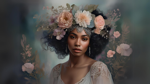 Free ai generated nature woman illustration
