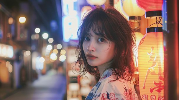 Ai Generado, Japonés, Mujer, Japón, Niña