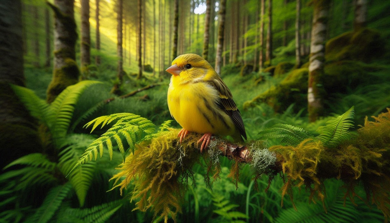 Branch, Birdie, Heimischer Kanarienvogel