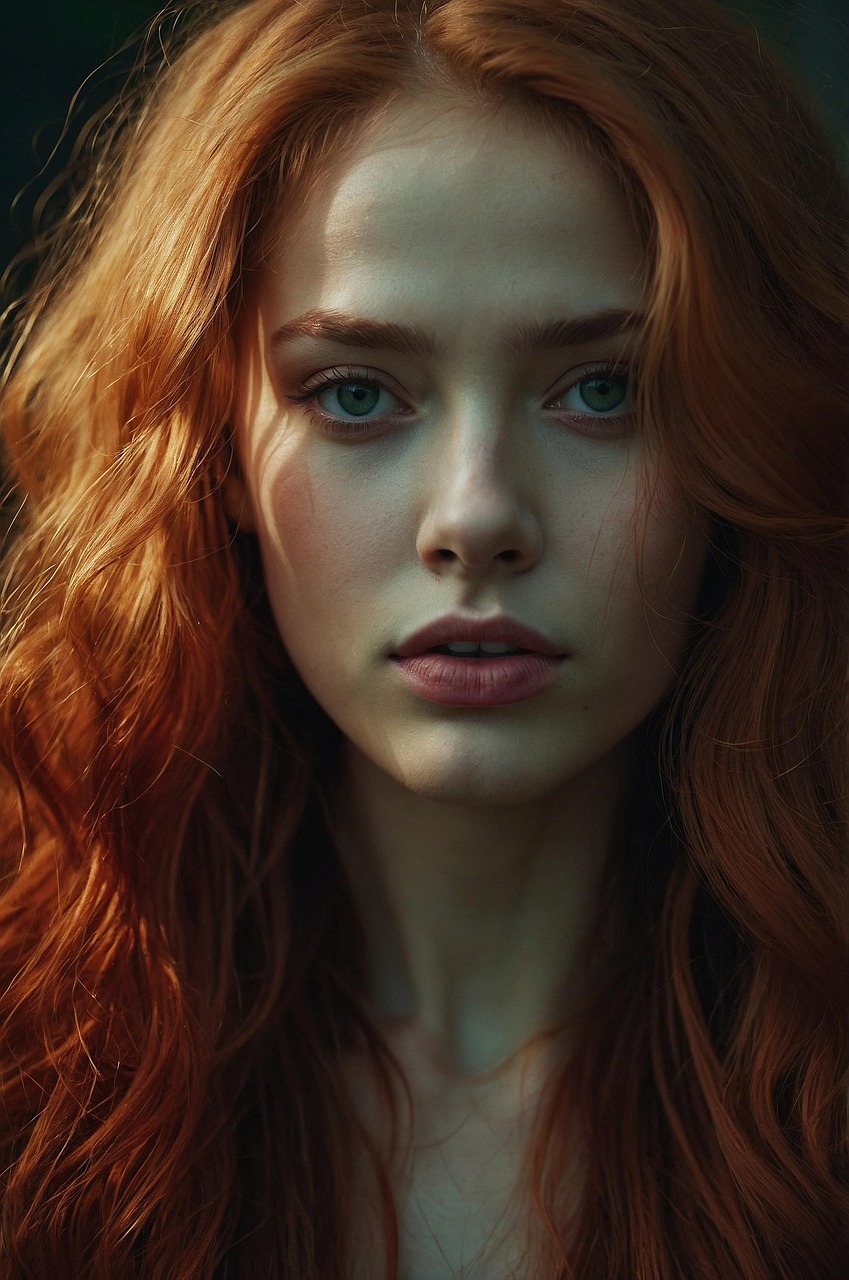 Download Redhead, Woman, Portrait. Royalty-Free Stock Illustration ...