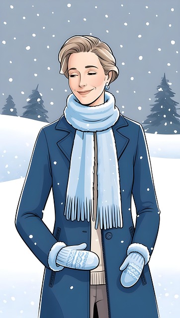 Free ai generated woman winter illustration