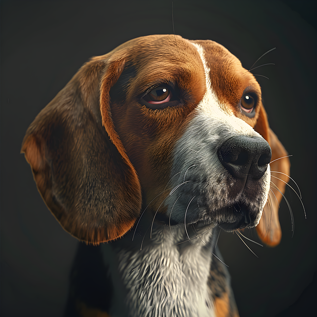 Free ai generated beagle nature illustration