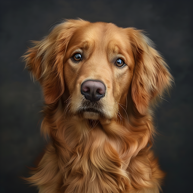 Free ai generated golden retriever dog illustration