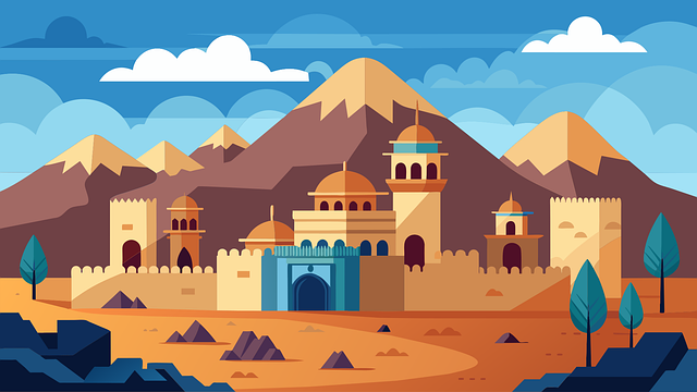 Free ai generated town village vector