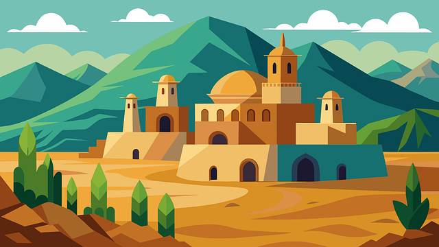 Free ai generated city town vector