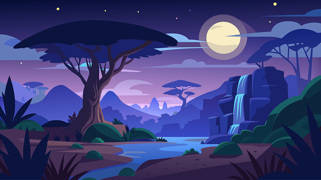 Free ai generated africa nature vector