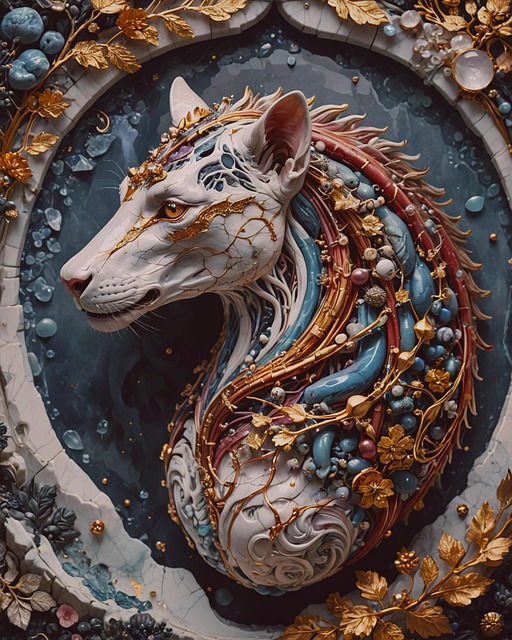 Free ai generated beast sculpture illustration