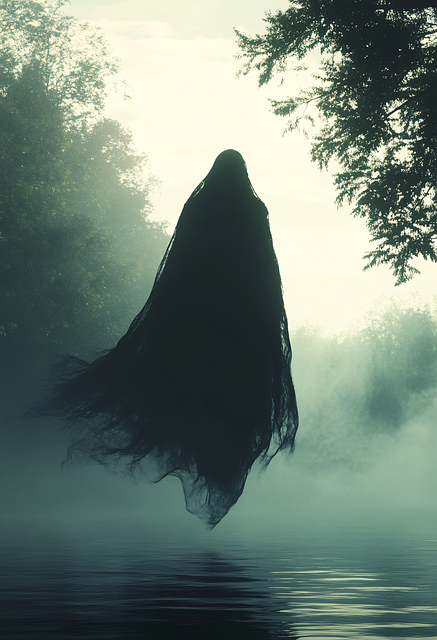 Free ai generated ghost lake illustration